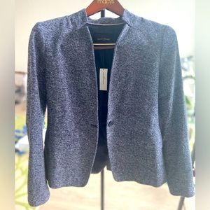 Grey Cotton herringbone pattern blazer from Banana Republic. Size 4